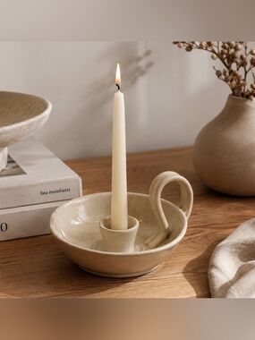 Clay Candle Holder